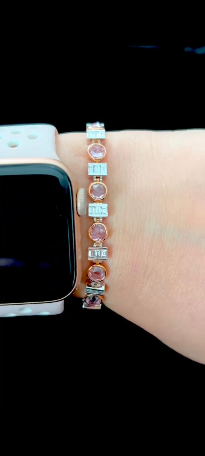 The 3.28 Carat River of Light: Natural Diamond Bracelet in Flexible White Gold